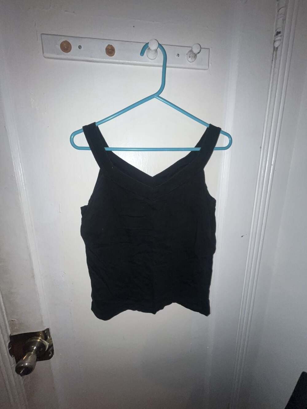 Black V-Neck Tank Top